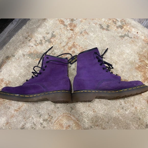 Purple Suede Doc Martens Air Ware 8-hole boots for sale! - Picture 3 of 6